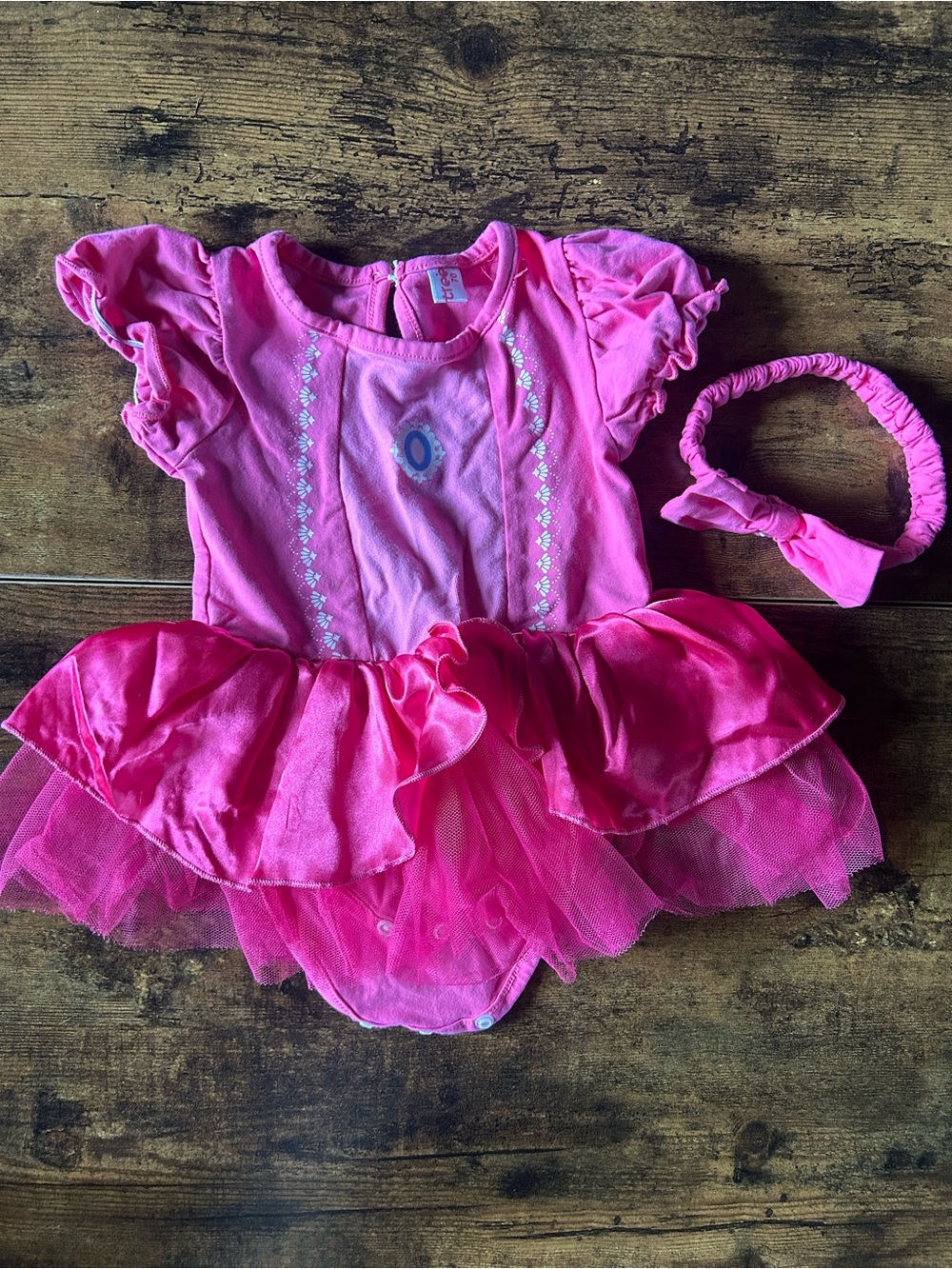 Pink Tulle Baby Costume - Princess Peach or Aurora